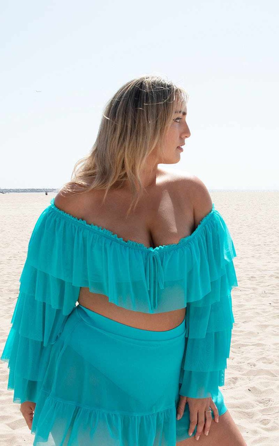 Apparel Alpine Butterfly Swim | Tatum Top In Teal