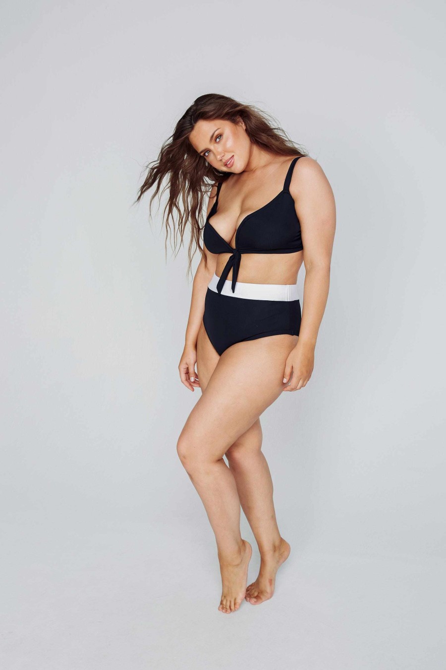 Apparel Alpine Butterfly Swim | Dolly Top Black