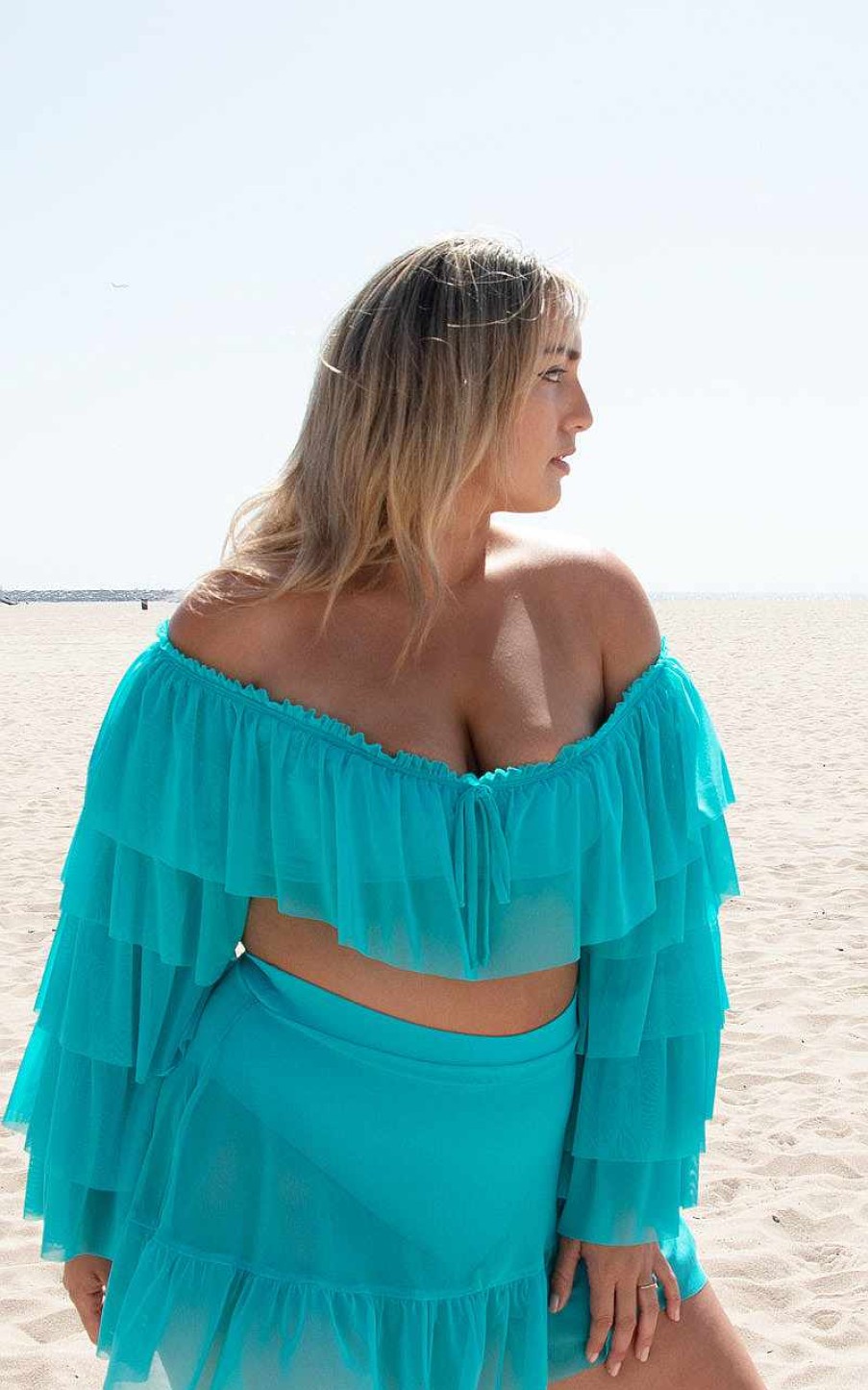 Apparel Alpine Butterfly Swim | Tatum Skirt In Teal